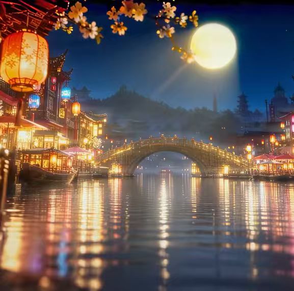 众星捧月All the stars twinkled around the bright moon(Anchor development）