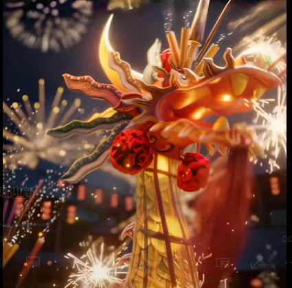 龙舞迎新Dragon dance welcomes the new year(Anchor development)64