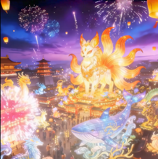 快乐星球-紫色+华灯贺岁 Happy Planet - Purple Lantern Festival Celebrates the New Year(1)(Anchor development)98